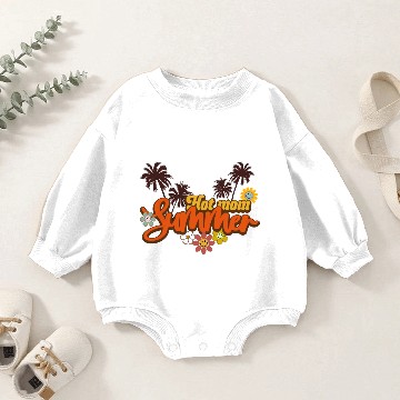 Discover Hot Mom Summer Face Baby Romper Sweatshirts