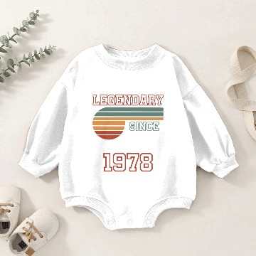 Discover 44th Birthday legendary since 1978 Baby Romper Sweatshirts