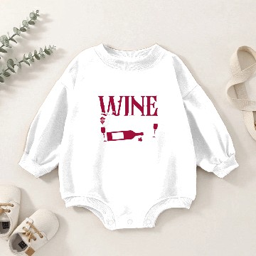 Discover Sommelier Wine Drinking Tasting Baby Romper Sweatshirts