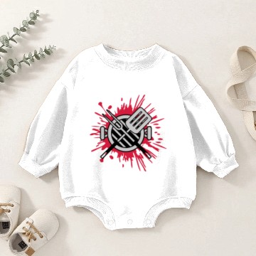 Discover color blob charcoal grill Baby Romper Sweatshirts