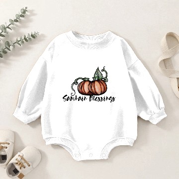 Discover Samhain Blessings Baby Romper Sweatshirts
