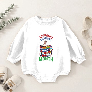 Discover Lady Hispanic Hispanic Heritage Month Baby Romper Sweatshirts