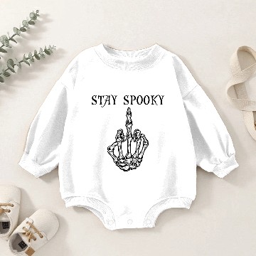 Discover Skeleton Middle Finger Baby Romper Sweatshirts