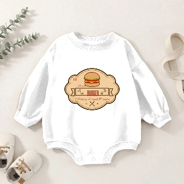 Discover Burger king Baby Romper Sweatshirts
