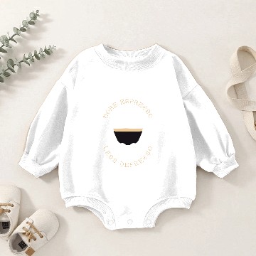Discover More Espresso Less Depresso Baby Romper Sweatshirts