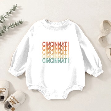 Discover Cincinnati Ohio Baby Romper Sweatshirts