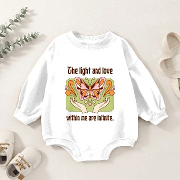 Discover Butterfly Baby Romper Sweatshirts