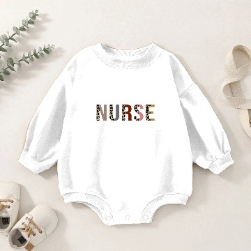 Discover Retired Nurse Leopard Print Funny Gift Baby Romper Sweatshirts