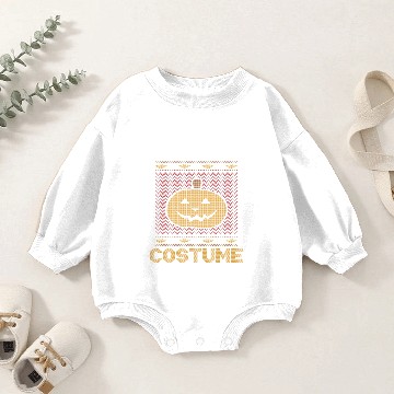 Discover Stitch Pattern Pumpkin Scary Creature Halloween Baby Romper Sweatshirts
