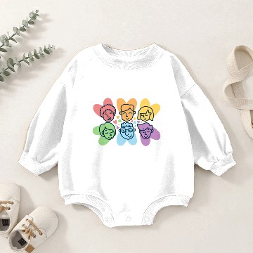 Discover LGBTQ+ Faces Baby Romper Sweatshirts