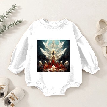 Discover Heaven and Hell Baby Romper Sweatshirts