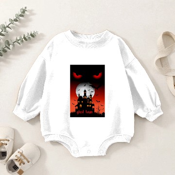 Discover Hallwoeen ghost town Baby Romper Sweatshirts