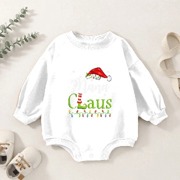 Discover Funny Santa Nana Claus Christmas Matching Family Baby Romper Sweatshirts