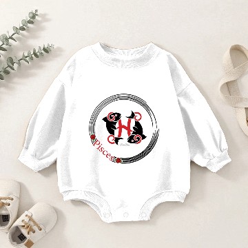 Discover Pisces Baby Romper Sweatshirts