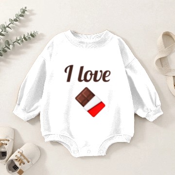 Discover I love chocolate Baby Romper Sweatshirts