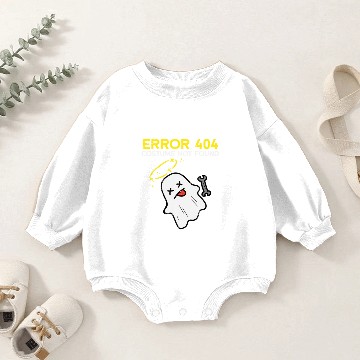 Discover Error 404 Costume Not Found Ghost Funny Halloween Baby Romper Sweatshirts