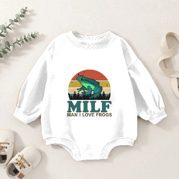 Discover milf man I love frogs Baby Romper Sweatshirts