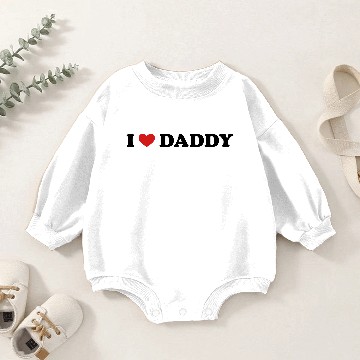 Discover I Love Daddy Baby Romper Sweatshirts