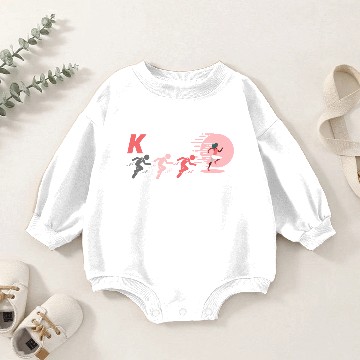 Discover Keep Running Baby Romper Sweatshirts