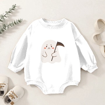 Discover Cute funny ghost, Malone spooky ghost Baby Romper Sweatshirts