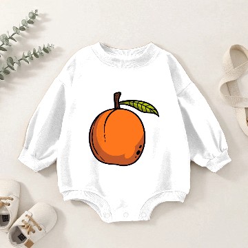 Discover Fruits Apricot Baby Romper Sweatshirts