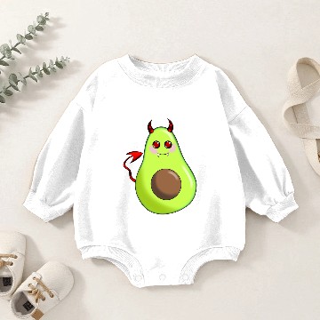 Discover Devil Avocado Baby Romper Sweatshirts