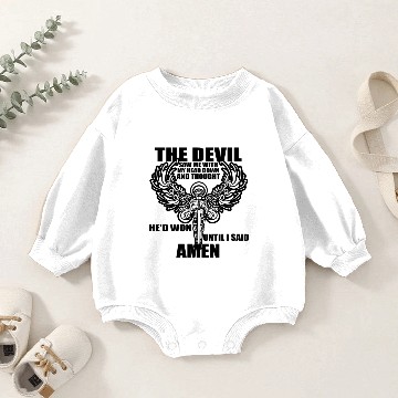 Discover The Devil Saw Me With My Head Down Baby Romper Sweatshirts