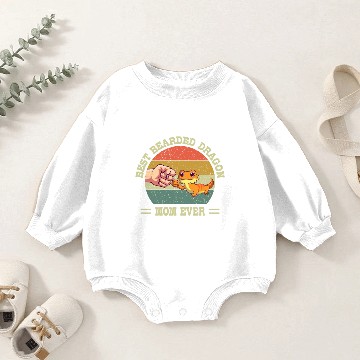 Discover Best Bearded Dragon Mom Ever Lizard Baby Romper Sweatshirts