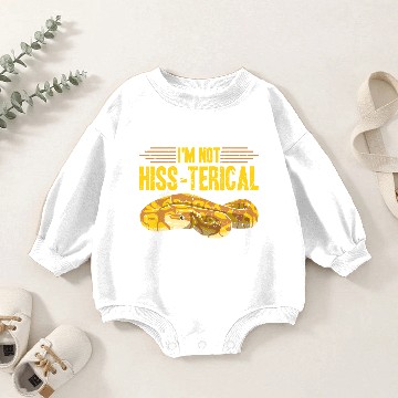 Discover Hiss Terical Ball Python Snake Baby Romper Sweatshirts