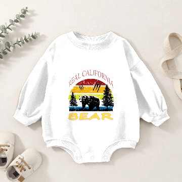 Discover California BEAR Baby Romper Sweatshirts