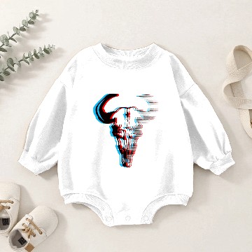 Discover Buffalo skull Baby Romper Sweatshirts