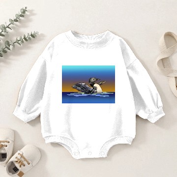 Discover Good Morning Loon Baby Romper Sweatshirts