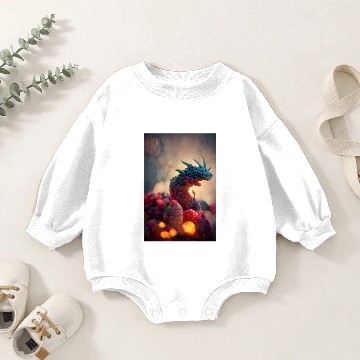 Discover Blueberry Fruit Dragon Baby Romper Sweatshirts
