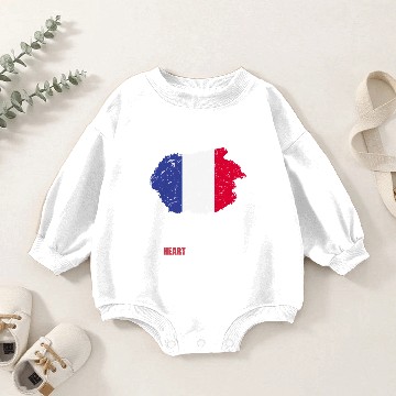 Discover France Flag Baby Romper Sweatshirts