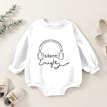 Discover Silent Night - Christmas Design Baby Romper Sweatshirts