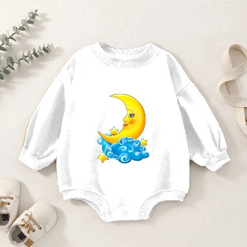 Discover dessin de croissant de lune Baby Romper Sweatshirts