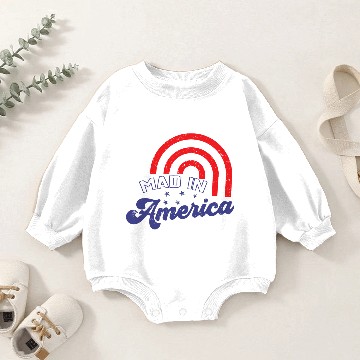 Discover made in america Baby Romper Sweatshirts