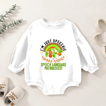 Discover Speech Language Pathologist Baby Romper Sweatshirts, I'm Just