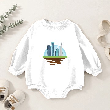 Discover Dubai UAE Baby Romper Sweatshirts