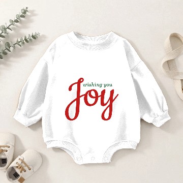 Discover Wishing You Joy Christmas Baby Romper Sweatshirts