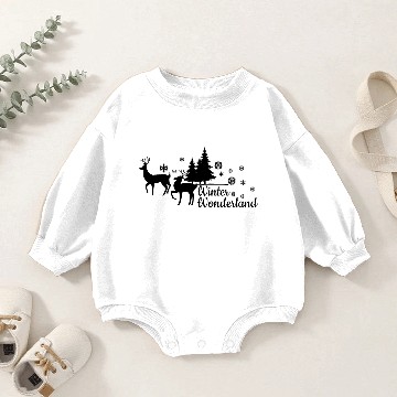 Discover Christmas Winter Wonderland Baby Romper Sweatshirts