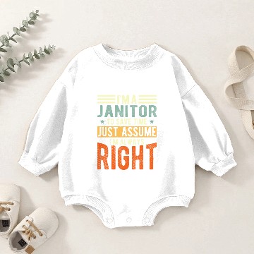 Discover Janitor Baby Romper Sweatshirts