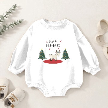 Discover Bah Humbug Goat Baby Romper Sweatshirts