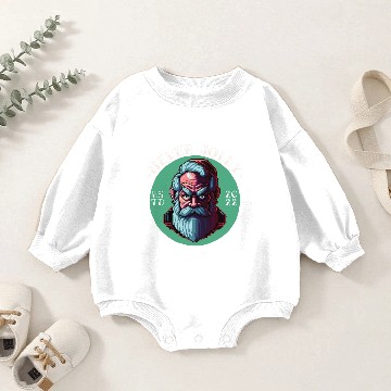 Discover Grumpy Santa Baby Romper Sweatshirts