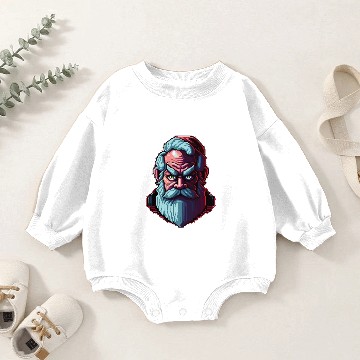 Discover Grumpy Santa Baby Romper Sweatshirts