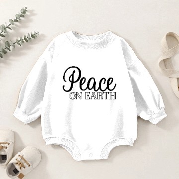 Discover Peace On Earth Baby Romper Sweatshirts