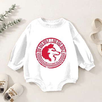 Discover big bad wolf quote Baby Romper Sweatshirts