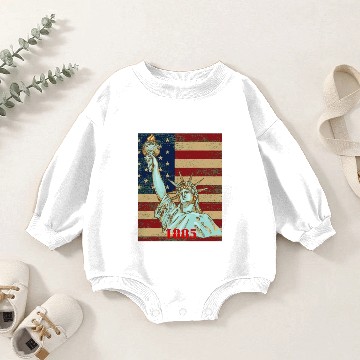 Discover LOVE-Statue of Liberty Baby Romper Sweatshirts