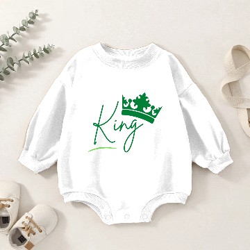 Discover King Queen Matching Couple Baby Romper Sweatshirts