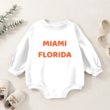 Discover Miami Florida Baby Romper Sweatshirts